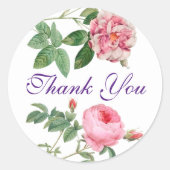 Dank u wel Ronde Stickers (Voorkant)