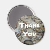 Dank u wel Rustic Driftwood Pattern-waardering Magneet (Voorkant / Achterkant)