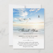 Dank u wel Schraeffoto van Beach Ocean Sympathie G Bedankkaart (Voorkant)