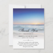Dank u wel Schraeffoto van Beach Ocean Sympathie G Bedankkaart (Voorkant)