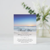 Dank u wel Schraeffoto van Beach Ocean Sympathie G Bedankkaart (Staand voorkant)