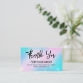 Dank u wel Stars Trendy Visitekaartje (Staand voorkant)