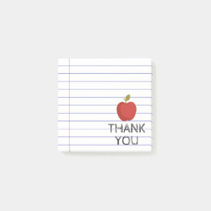 Dank u wel Terug naar de Apple-klas van de leraar Post-it® Notes