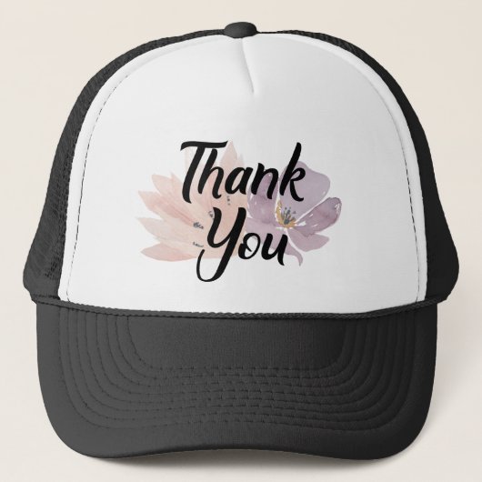 Dank u wel Trendy Floral Trucker Pet (Voorkant)