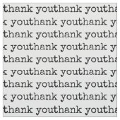 Dank u wel Typografie Text Stof (Swatch)