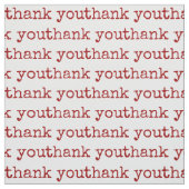 Dank u wel Typografie Text Stof (Swatch)