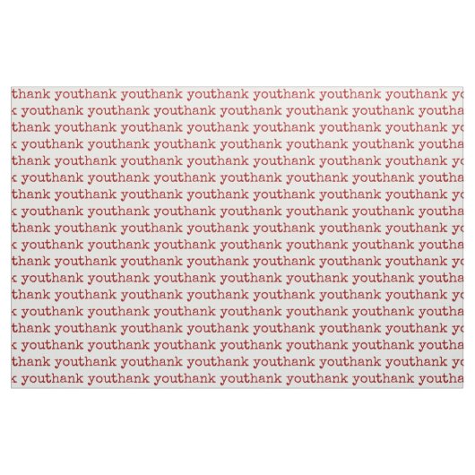 Dank u wel Typografie Text Stof (Fat Quarter)
