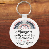 Dank u wel, verpleegkundige held sleutelhanger (Voorkant)