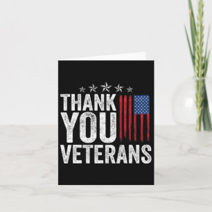 Dank u wel Veteranen Service Patriot Veteran Day A Kaart
