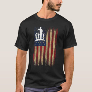Dank u wel Veteranendag Amerikaanse vlag voor mann T-shirt