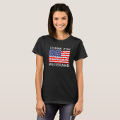 Dank u wel Veteranendag voor vrouwen T-shirt (Voorkant volledig)