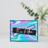 Dank u wel voor de vette, levendige holografische  briefkaart (Staand voorkant)