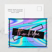 Dank u wel voor de vette, levendige holografische  briefkaart (Voorkant / Achterkant)