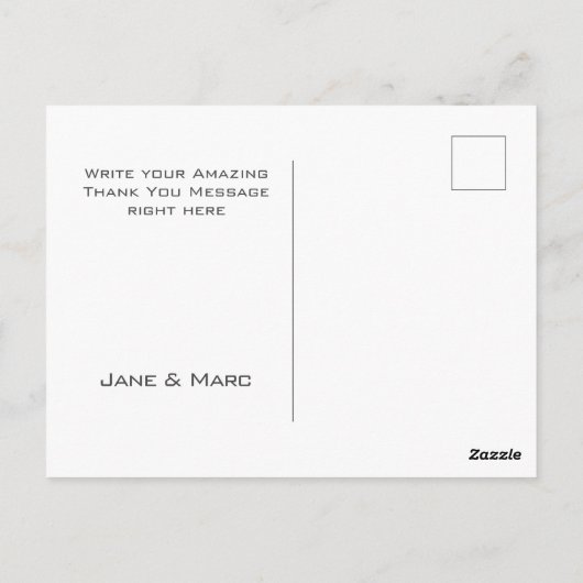 Dank u wel voor de vette, levendige holografische  briefkaart (Achterkant)