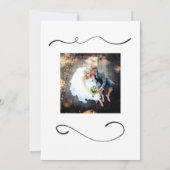 Dank u wel voor Swirl met Afbeelding Bedankkaart (Achterkant)