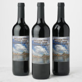 Dank u wel Watson Lake Reflection Prescott Arizona Wijn Etiket (Flessen)