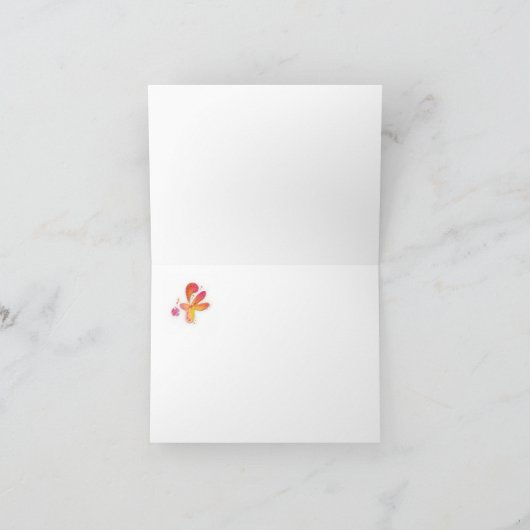 Dank u/Wenskaart, 4"x5.6"Dank u kaart (Binnen)