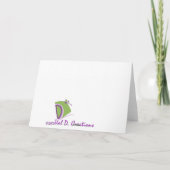 Dank u wenskaart bedankkaart (Achterkant)