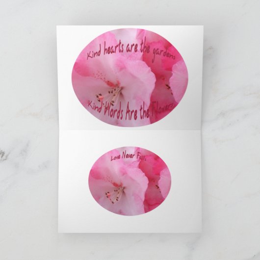 Dank u Wenskaart Bedankkaart (Binnen)