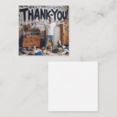 Dank u Wenskaart Notitiekaartje (Voorkant / Achterkant)