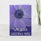 Dank u Wenskaart van de Douane van de Bloemen van Bedankkaart (Voorkant)