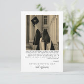 Dank u wenst Afstuderen Foto Afstuderen Kaart (Staand voorkant)