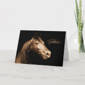 Dank u Westerne Sepia Toned Horse Blank Bedankkaart (Voorkant)