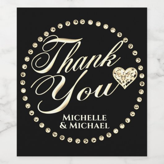 Dank U  Wijn Etiket (Enkel label)