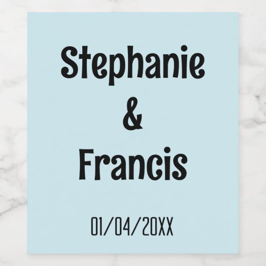 Dank u wijnlabel gunsten wijn etiket (Enkel label)