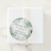 Dank u winter wonderland baby shower bedankjes labels (In situ)