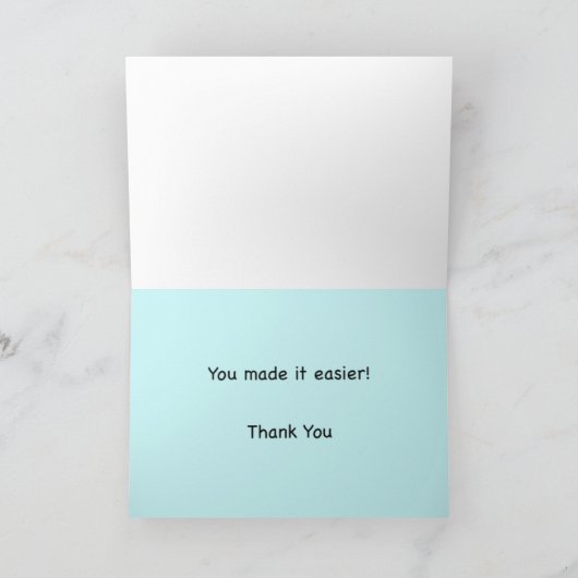 Dank u Wiskunde leraar Kaart (Binnen)