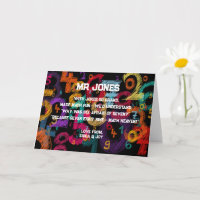 dank u Wiskunde leraar Waardering gedicht