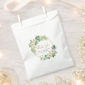 Dank u wit en goud bloemenbruiloft gunst tassen bedankzakje (Geknipt)