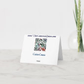 Dank u - Wolf Bedankkaart (Achterkant)