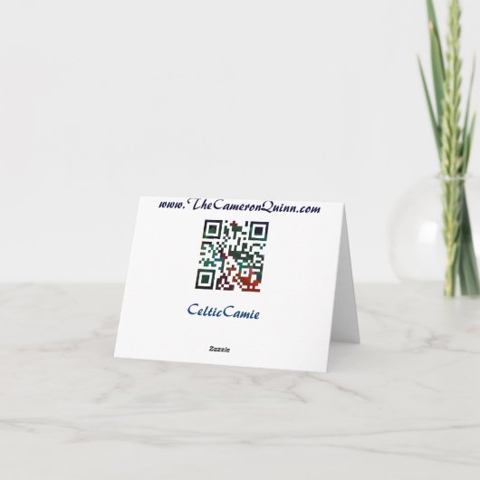 Dank u - Wolf Bedankkaart (Achterkant)