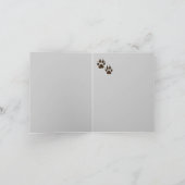 Dank u, Wolven, Wolf Tracks Animal Bedankkaart (Binnen)