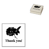 Dank u Wood Stamp Rubberstempel (Gestempeld)