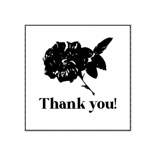 Dank u Wood Stamp Rubberstempel (Afrduk)