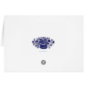 Dank u Woodcut Flower Basket Kaarten (Achterkant Horizontaal)