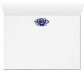 Dank u Woodcut Flower Basket Kaarten (Binnen Horizontaal (Onder))