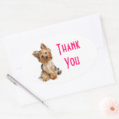 Dank u Yorkshire Terrier Puppy Dog Stickers (Envelop)