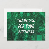 Dank U Zakelijk Professional Groene Promotie- Briefkaart (Voorkant / Achterkant)