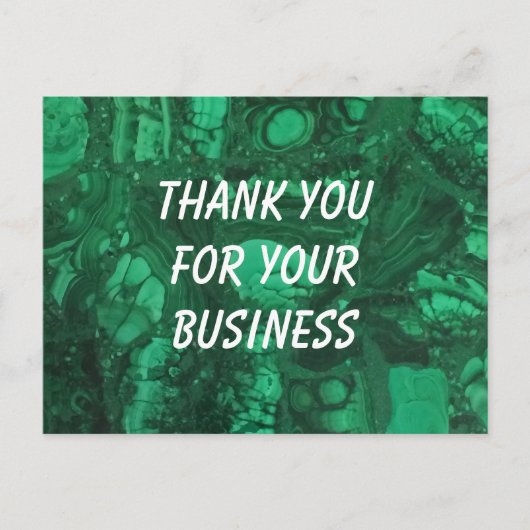 Dank U Zakelijk Professional Groene Promotie- Briefkaart (Voorkant)