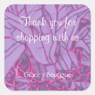 Dank U Zakelijk Vierkante Sticker