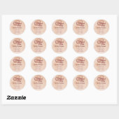 Dank u  zaken ronde sticker (Vel)