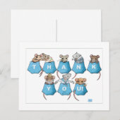 Dank U Zakmuizen Ansichtkaart Briefkaart (Voorkant / Achterkant)