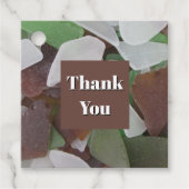 Dank u Zee Glass Photo Multipurpose Bedankt Bedankjes Labels (Voorkant)