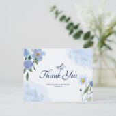 Dank u zeer voor uw hulp  briefkaart (Staand voorkant)