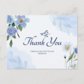 Dank u zeer voor uw hulp briefkaart (Voorkant)