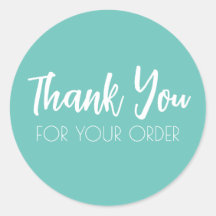 Dank u zegel ronde Stickers